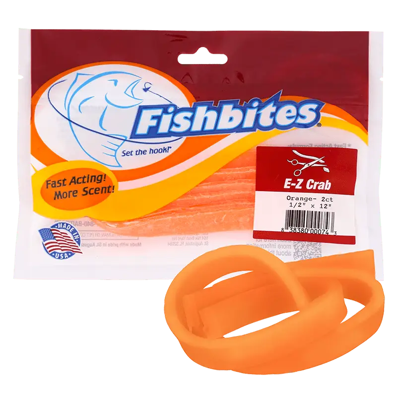 FISHBITES CRAB (ORANGE) FAST ACTING ARTIFICIAL BAIT 1 FISHBITES CRAB ORANGE