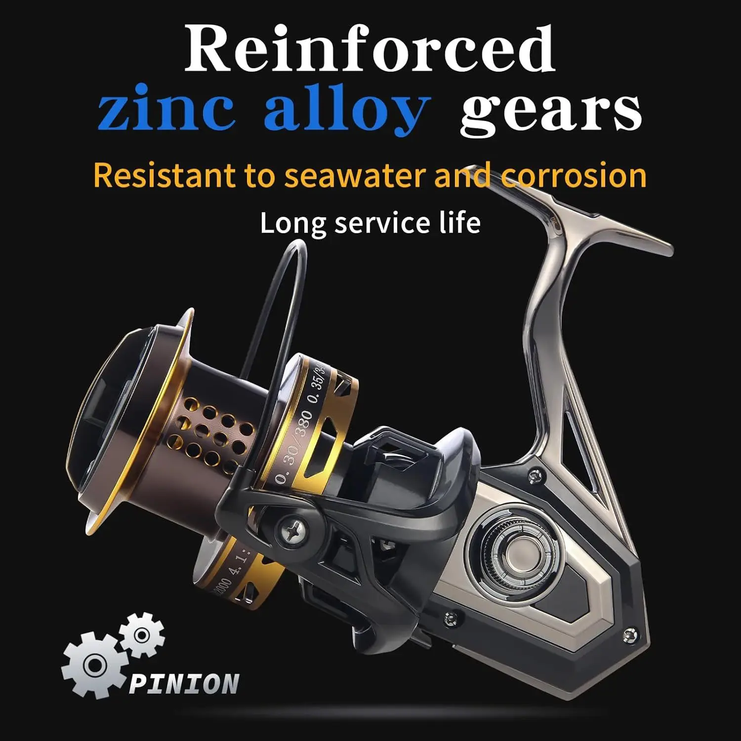 HAUTTON BLACK KNIGHT 8000 SPINNING REEL 4 HAUTTON BLACK KNIGHT 8000 SPINNING REEL - Image 4