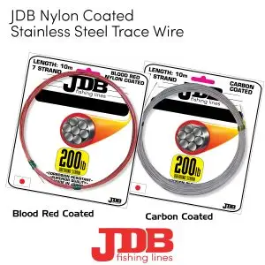 JDB CARBON COATED STAINLESS STEEL WIRE 10M