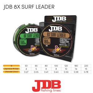 JDB 8X SURF LEADER BRAID