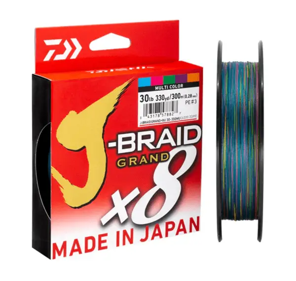 DAIWA J-BRAID GRAND 8X MULTICOLOUR 300m 1 DAIWA J-BRAID GRAND 8X MULTICOLOUR 300m
