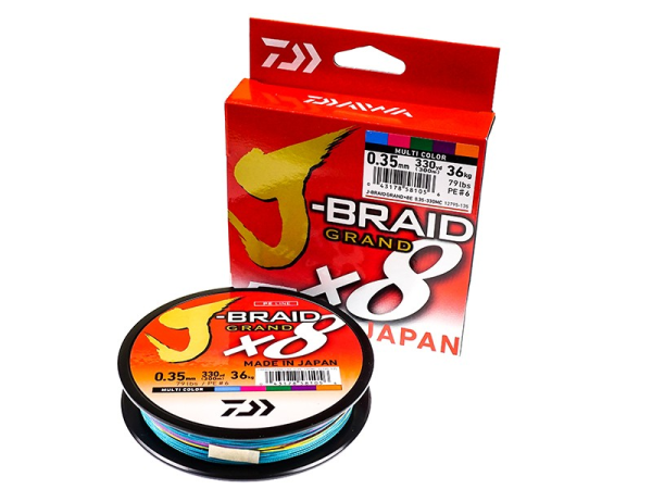 DAIWA J-BRAID GRAND 8X MULTICOLOUR 300m - Image 2