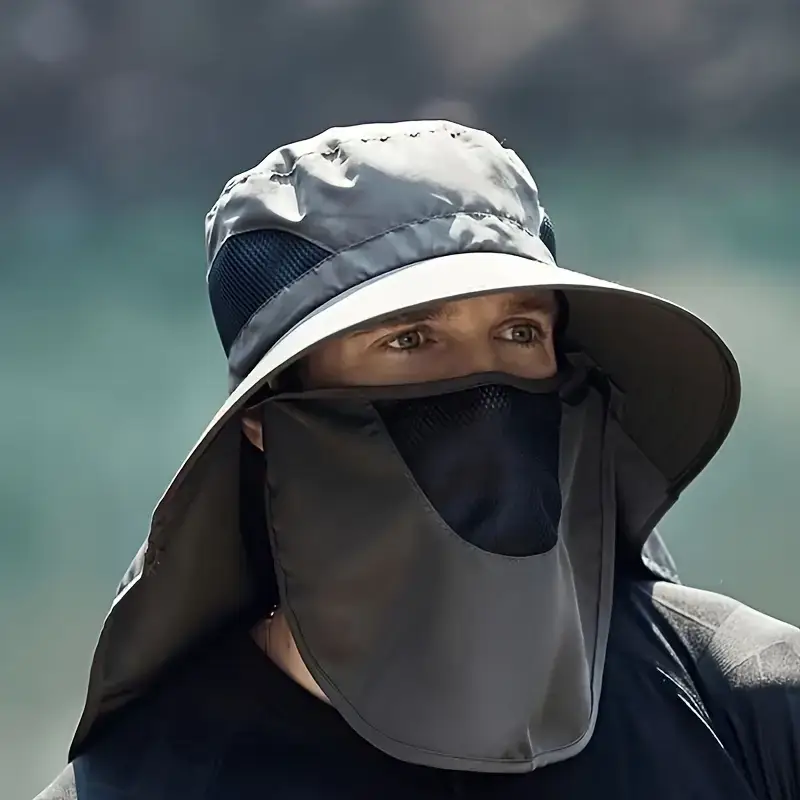 Men's sunhat with neck protection 3 Men's sunhat with neck protection - Image 3