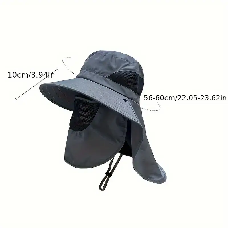 Men's sunhat with neck protection 2 Men's sunhat with neck protection - Image 2