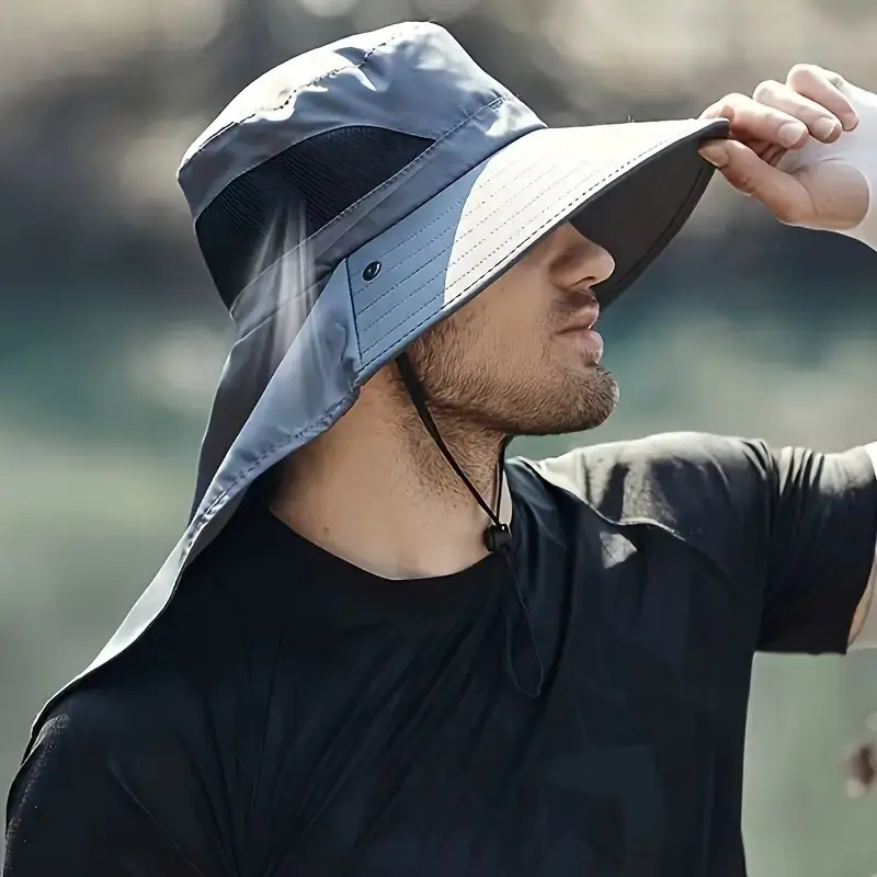Men's sunhat with neck protection 1 Men's sunhat with neck protection