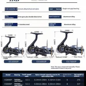BEARKING AS ES7000P Spinning Fishing Reel