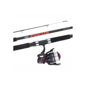 JARVIS WALKER FOCUS SURF COMBO (12FT ROD AND 7000 REEL SPOOLED WITH LINE)
