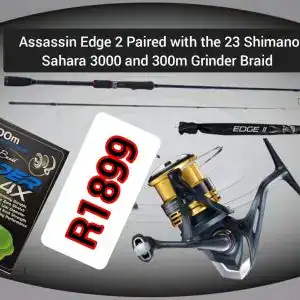 assassin edge 2 & shimano sahara 3000 + braid