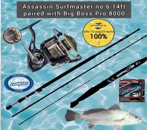 assassin surfmaster with big boss pro 8000